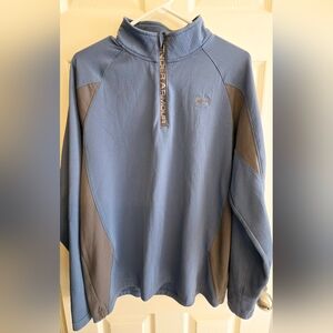 Under Armour large blue quarter zip
